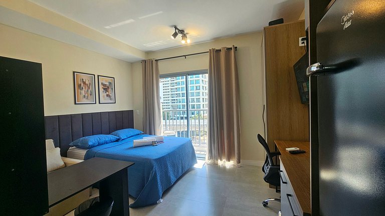 Studio moderno no Brooklin – WiFi rápido
