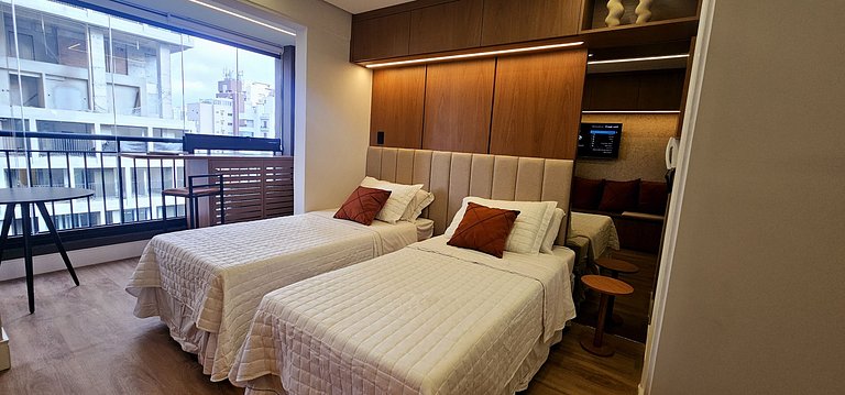 “Studio moderno Campo Belo – perto Congonhas”