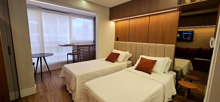 Studio 2 Camas | Campo Belo • Congonhas