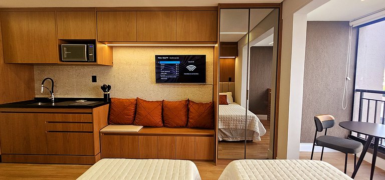 “Studio moderno Campo Belo – perto Congonhas”