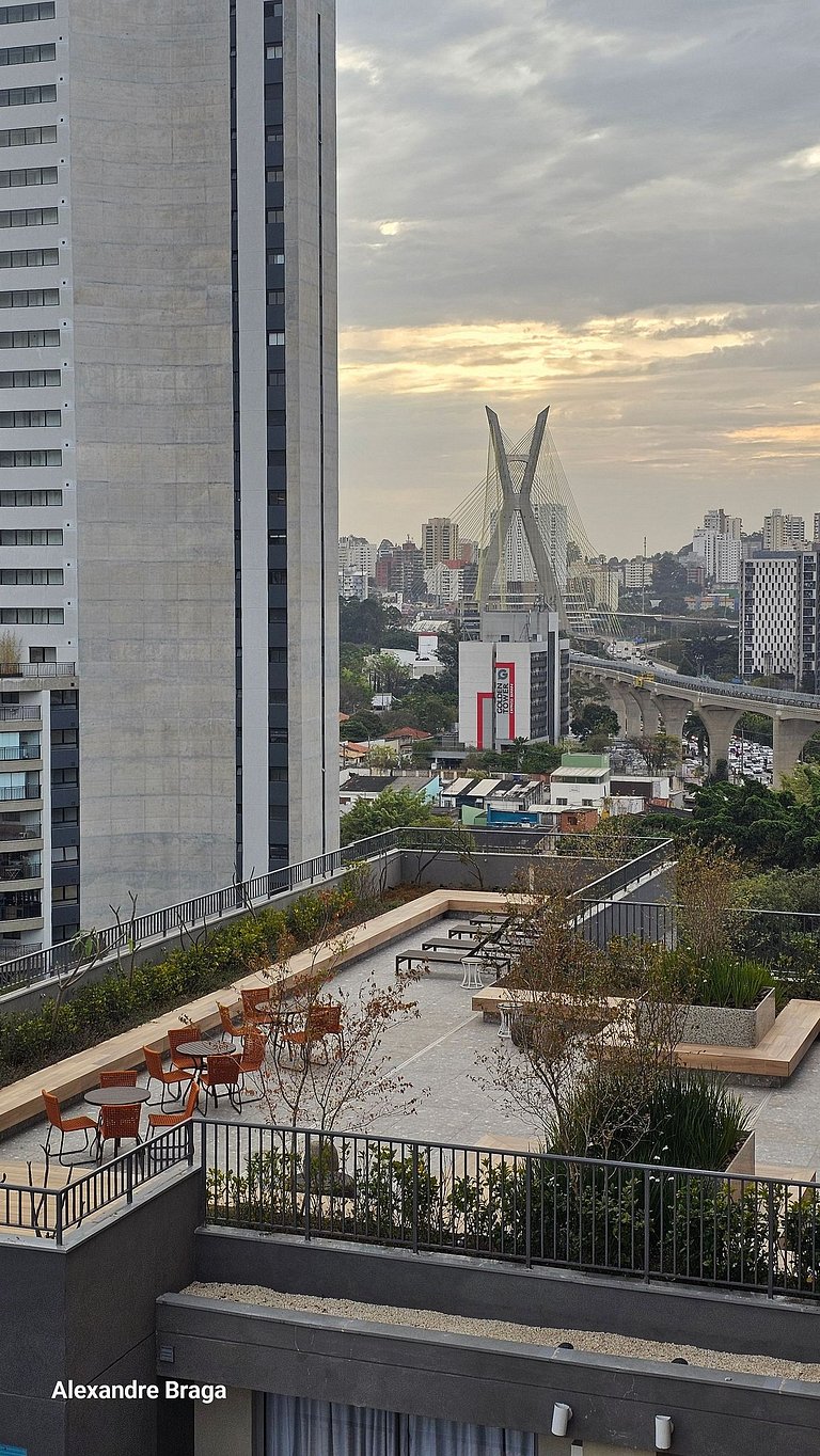 Studio Moderno Brooklin | Próx. Berrini e CGH