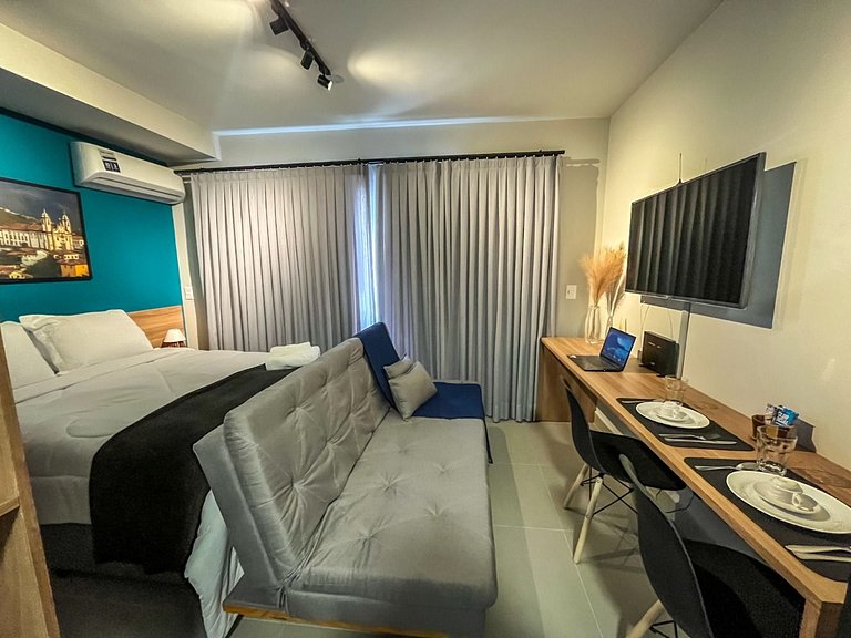 Studio moderno no Brooklin – WiFi rápido