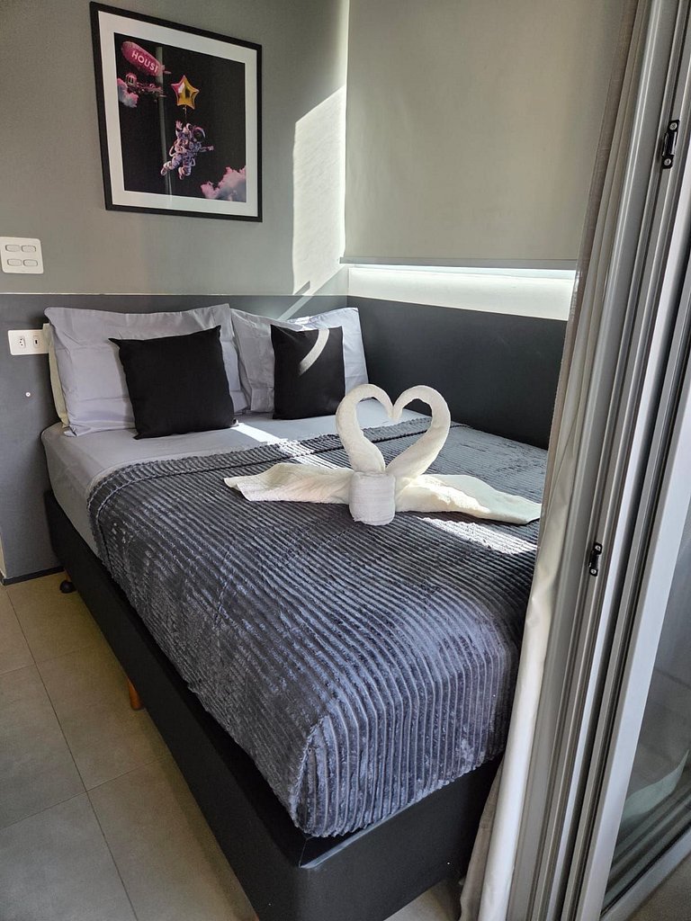 Studio Premium | Jardins | Varanda e Vista