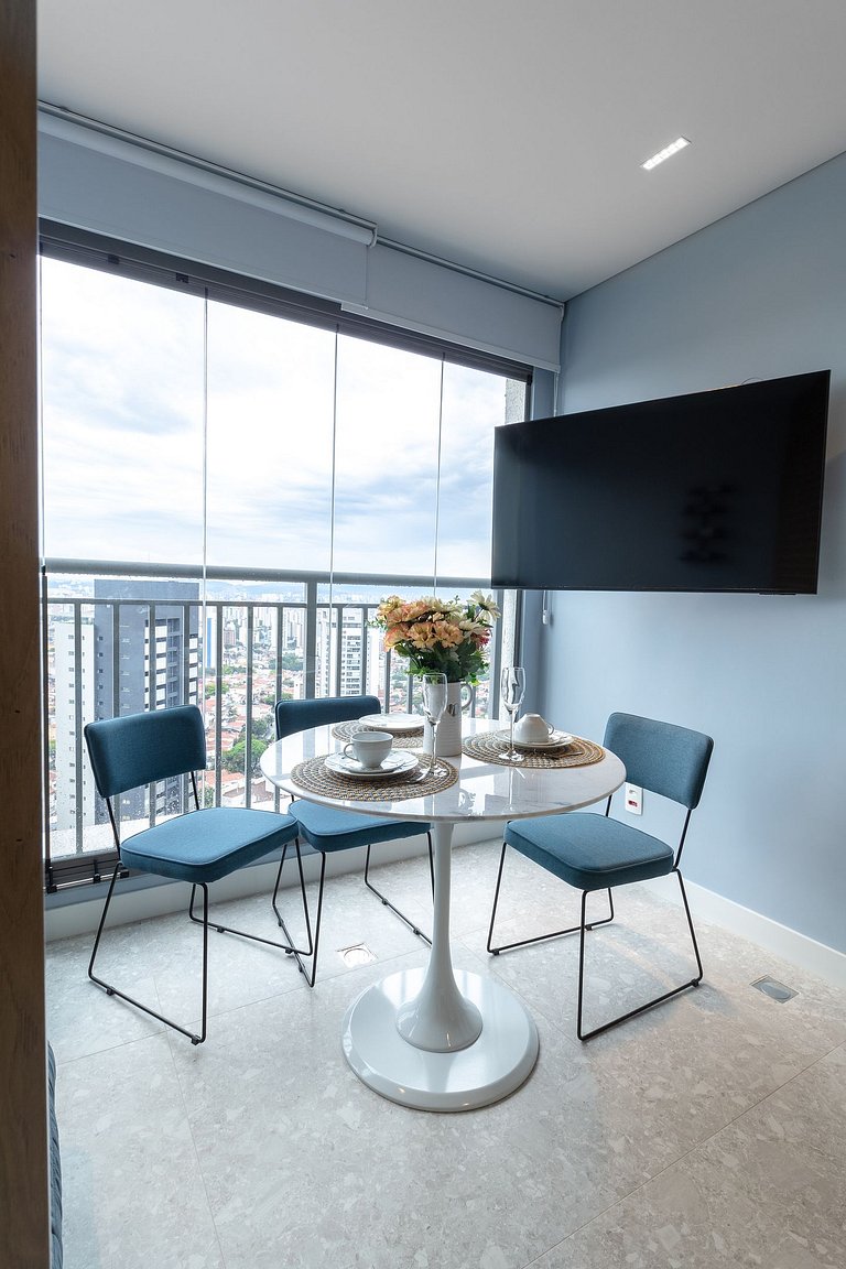 Studio Vila Madalena Vista Incrível e Varanda