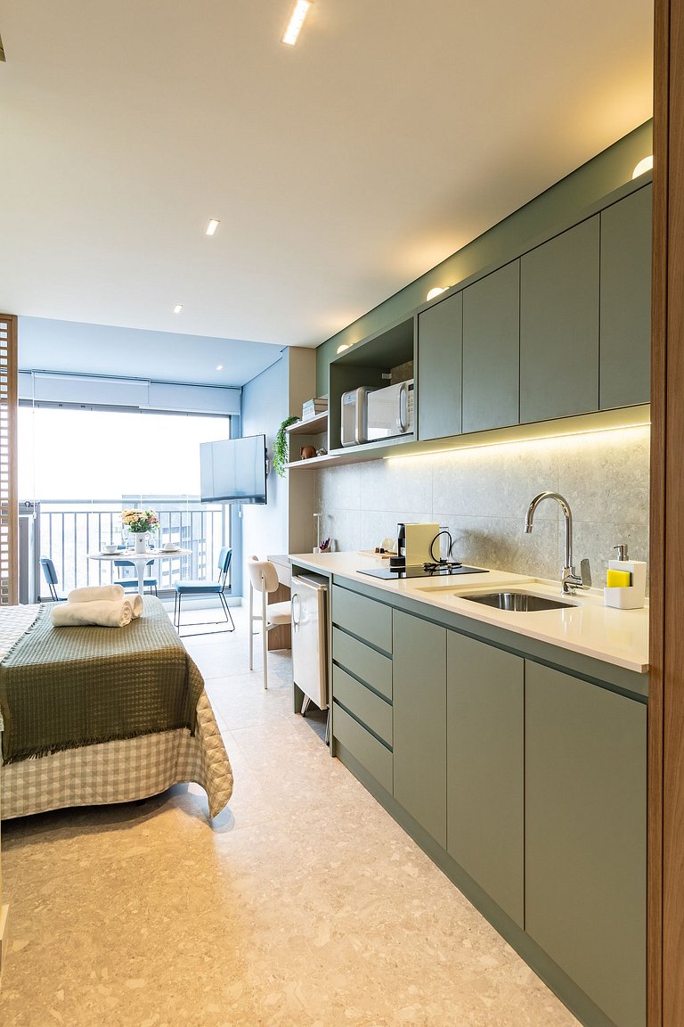 Studio Vila Madalena Vista Incrível e Varanda