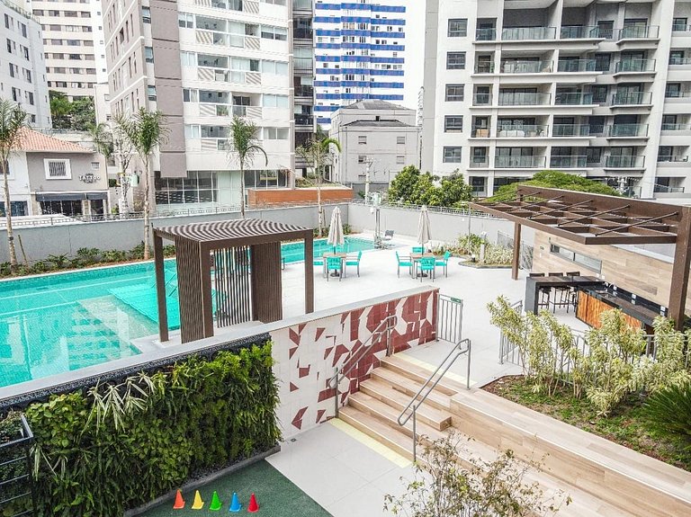 Vila Madalena 1 Dorm Varanda e Vista Panorâmica